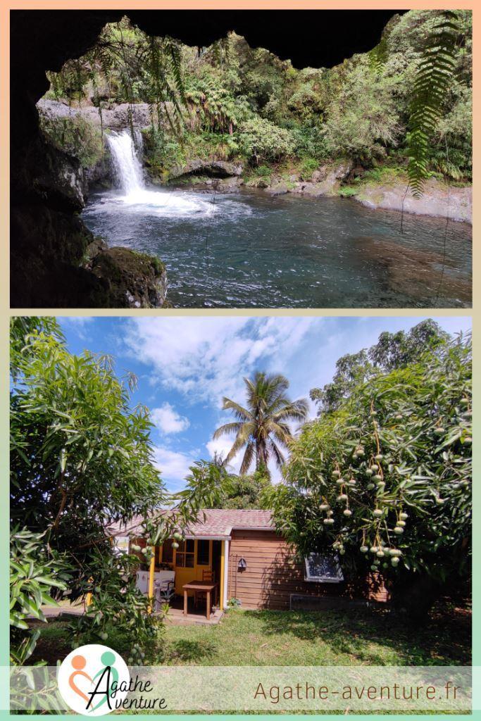 salon de massage tantrique la réunion, cascade rivière langevin à La Réunion, chalet dans un jardin de manguiers et palmiers à Saint-Louis
